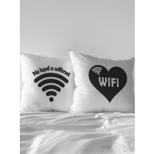 Vicces páros párna - Ne lopd a wifimet lakástextília