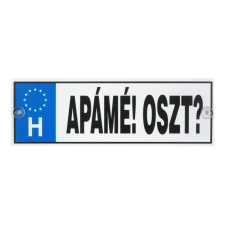 Vicces rendszámtábla, Apámé! Oszt? vicces ajándék