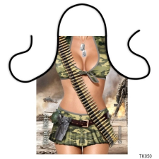  Vicces szakács kötény, katona nő fogó