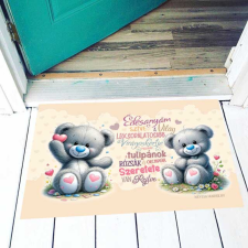 Vicces színes lábtörlő, anyák napja, Édesanyám szíve lakástextília
