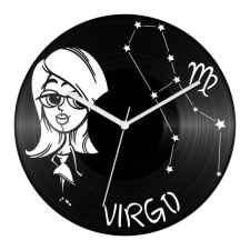  Vicces Szűz csillagjegyes bakelit óra falióra