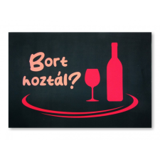 Vicces, tréfás lábtörlő, Bort hoztál? lakástextília