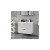  Vicco Irma magasfényű fehér fali mosdó alatti szekrény – 80 × 57 × 45 cm