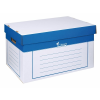 VICTORIA Archiválókonténer, 320x460x270 mm, karton, VICTORIA, kék-fehér
