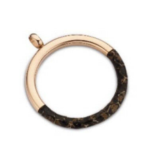 VICTORIA Barna Mintás Medál - Rose Gold - 4cm medál