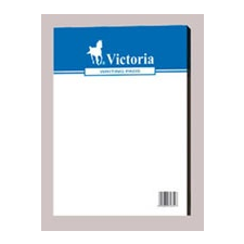 VICTORIA Fehér jegyzettömb, A5, négyzetrácsos jegyzettömb