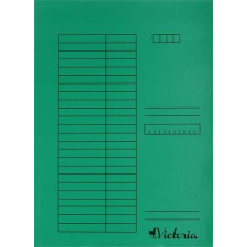 VICTORIA Gyorsfűző, karton, A4, VICTORIA, zöld irattálca