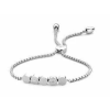 VICTORIA karkötő ezüst színű, kövekkel, rozsdamentes acél, 11 cm
