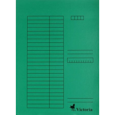 VICTORIA Karton pólyás dosszié, zöld mappa