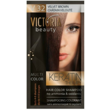  VICTORIA Keratin Therapy Hajszínező Sampon 40ml &#8211; V32 Bársony Barna hajfesték, színező