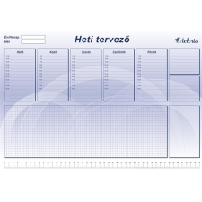 VICTORIA Könyökalátét, 470x330 mm, heti tervezõvel, VICTORIA jegyzettömb