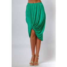 Victoria Moda Csavart aljú mini szoknya - Zöld - S/M szoknya
