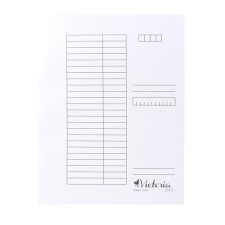 VICTORIA OFFICE Gyorsfűző, karton, A4, VICTORIA OFFICE, fehér lefűző