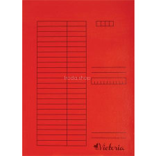VICTORIA OFFICE Gyorsfűző, karton, A4, VICTORIA OFFICE, piros lefűző