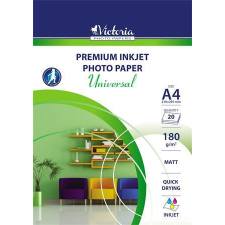 VICTORIA PAPER Fotópapír, tintasugaras, A4, 180 g, matt, VICTORIA PAPER &quot;Universal&quot; fotópapír