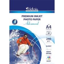 VICTORIA PAPER Fotópapír, tintasugaras, a4, 240 g, fényes, victoria paper &quot;advanced&quot; ijp250g-a4-20sheets fotópapír