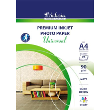 VICTORIA PAPER Fotópapír, tintasugaras, a4, 90 g, matt, victoria paper &quot;universal&quot; ijpm100-a4-20sheets fotópapír
