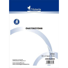 VICTORIA PAPER Önátírótömb, A4, 50x2 lap, VICTORIA PAPER jegyzettömb