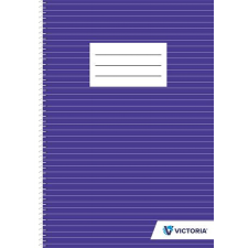 VICTORIA PAPER Spirálfüzet, VICTORIA, A/4, 70 lapos, vonalas füzet