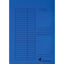 VICTORIA Pólyás dosszié, karton, A4, VICTORIA, kék mappa