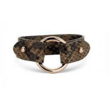 VICTORIA Rose gold színű barna mintás bőr karkötő karkötő