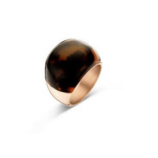 VICTORIA rose gold színű barna mintás gyűrű gyűrű