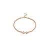 VICTORIA rose gold színű fehér gyöngyös nyaklánc 47cm