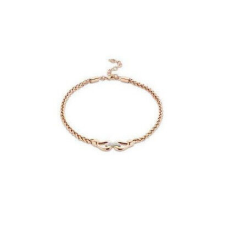 VICTORIA rose gold színű fehér gyöngyös nyaklánc 47cm nyaklánc