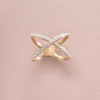  Victoria Rose gold színű fehér köves gyűrű