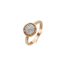 VICTORIA rose gold színű fehér köves gyűrű stone 58 gyűrű