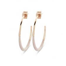 Victoria Rose gold színű fehér mintás fülbevaló fülbevaló