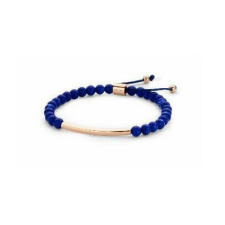 VICTORIA rose gold színű kék gyöngyös karkötő blue karkötő