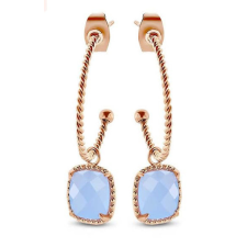 Victoria Rose gold színű kék köves fülbevaló fülbevaló
