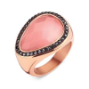 VICTORIA rose gold színű rózsaszín köves gyűrű pink