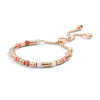 VICTORIA rose gold színű színes gyöngyös karkötő rose