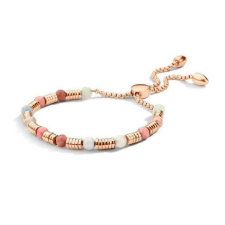 VICTORIA rose gold színű színes gyöngyös karkötő rose karkötő