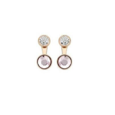 VICTORIA rose gold színű színes köves fülbevaló fülbevaló