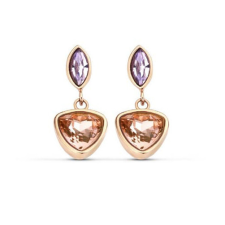 Victoria Rose gold színű színes köves fülbevaló fülbevaló