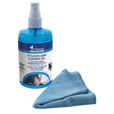 VICTORIA Tisztítófolyadék, képernyőhöz, pumpás, kendővel, 200 ml, VICTORIA (TTIVGEL) tisztító- és takarítószer, higiénia