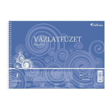 VICTORIA vázlatfüzet, famentes, B5, spirál, 32 lap (LPFV13) (LPFV13) füzet