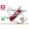  Victorinox Midnite Manager@Work Usb 32Gb Pendrive Zsebkés, Svájci Bicska 4.6366.Tg32
