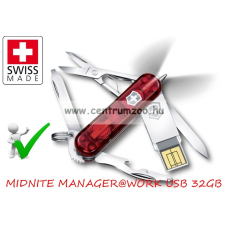  Victorinox Midnite Manager@Work Usb 32Gb Pendrive Zsebkés, Svájci Bicska 4.6366.Tg32 horgászkés