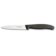 Victorinox Zöldségkés recés éllel 10 cm fekete kés és bárd