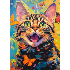  Vidám cica puzzle 260 darabos puzzle, kirakós