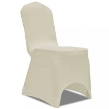 vidaXL 100 db krémszínű sztreccs székszoknya kerti bútor
