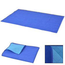 vidaXL 100x150 cm piknik lepedő kék és világoskék lakástextília