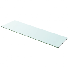 vidaXL 100x30 cm átlátszó panel üvegpolc fürdőszoba kiegészítő