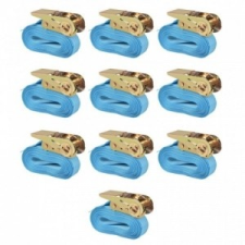 vidaXL 10 db kék racsnis spanifer, 0,8 tonna 4 m x 25 mm barkácsgép tartozék