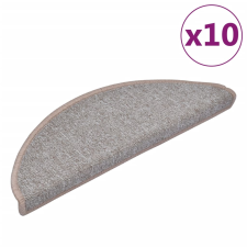 vidaXL 10 db világosbarna lépcsőszőnyeg 65x24x4 cm (149755) lakástextília