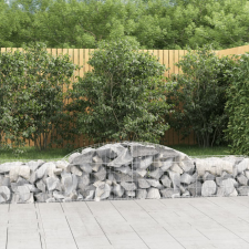 vidaXL 11 db íves horganyzott vas gabion kosár 300x50x40/60 cm bútor